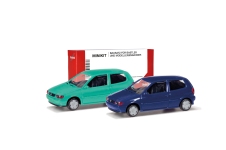 Herpa 012140-007 - H0 - VW Polo - pistazie/chagallblau (2 Stück)